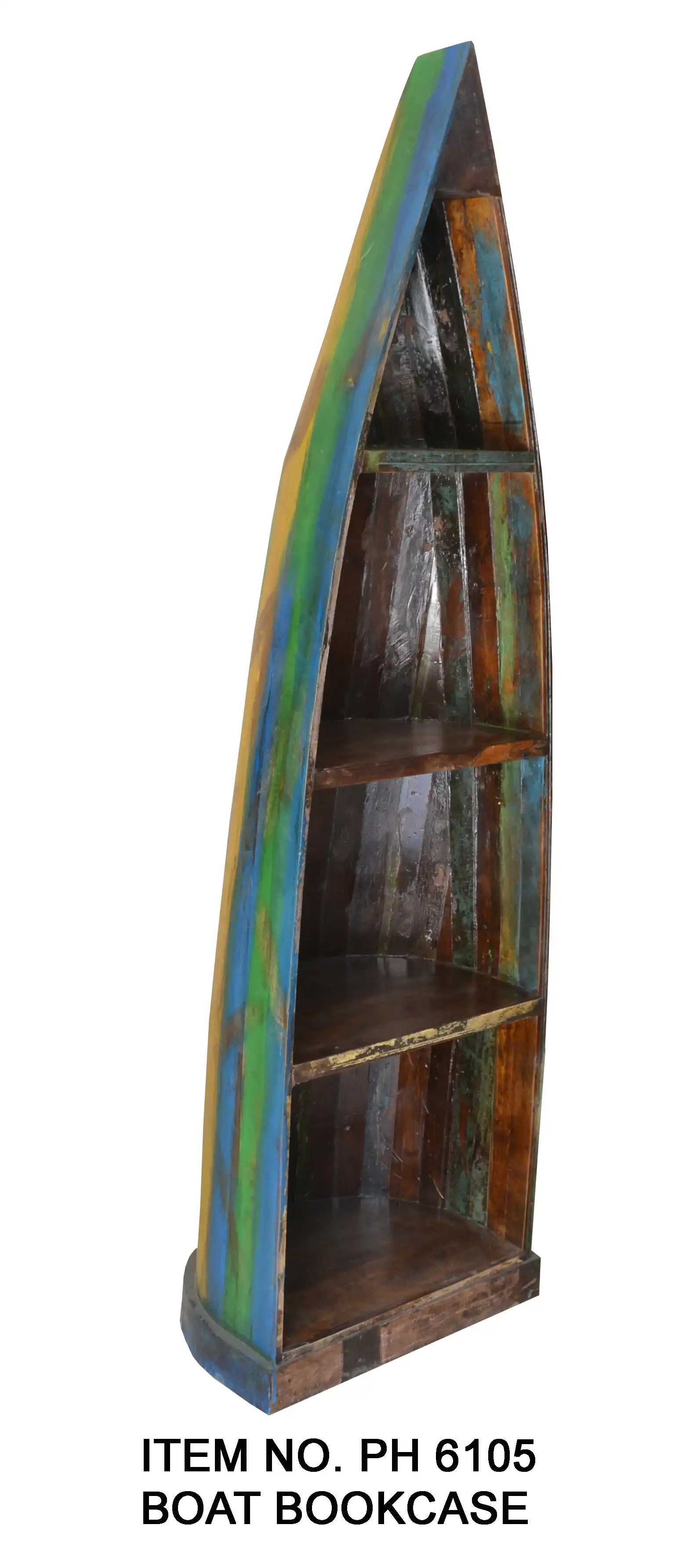 Reclaimed Wood Boat Bookcase - popular handicrafts